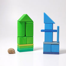 Load image into Gallery viewer, Grimm&#39;s Building Set Shapes &amp; Colours