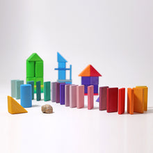 Load image into Gallery viewer, Grimm&#39;s Building Set Shapes &amp; Colours