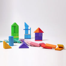 Load image into Gallery viewer, Grimm&#39;s Building Set Shapes &amp; Colours
