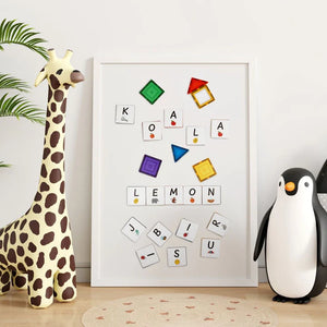 Learn & Grow Magnetic Tile Topper - Alphabet Uppercase