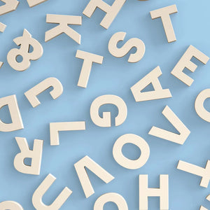 Strong Alphabet Magnets - Bone