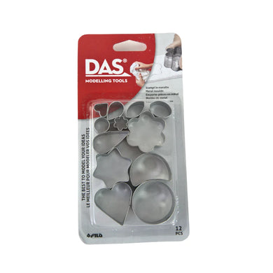 DAS Modelling Tools - 12 Metal Clay Cutters