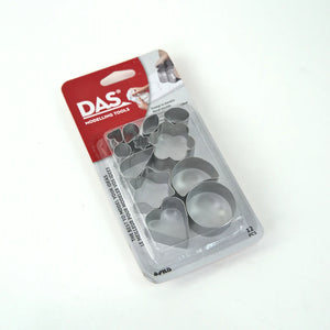 DAS Modelling Tools - 12 Metal Clay Cutters