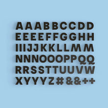 Load image into Gallery viewer, Strong Alphabet Magnets - Black