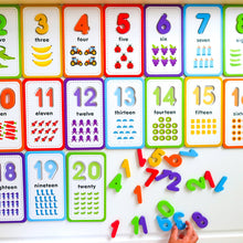 Load image into Gallery viewer, 123 Flashcards &amp; Magnetic Numbers