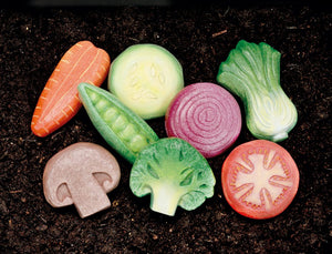 Sensory Play Stones - Vegetables