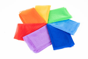 Rainbow Organza Fabric - 7pcs