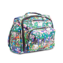 Load image into Gallery viewer, uJuBe BFF Diaper Bag in Camp Toki Sideway View