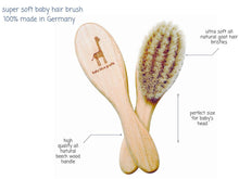 Load image into Gallery viewer, Baby Hair Brush - Goat Hair Bristles