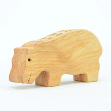 Load image into Gallery viewer, Wooden Pencil Holder Hippo - 12 Holes