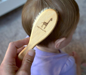 Baby Hair Brush - Goat Hair Bristles