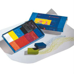 Stockmar Wax Block Crayons - 12 Colours in Cardboard Box