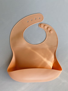 Silicone Bibs - Peach