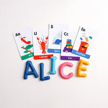 Load image into Gallery viewer, ABC Uppercase Felt Alphabet &amp; Flashcards