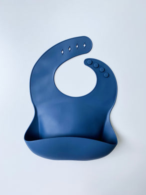 Silicone Bibs - Dark Blue