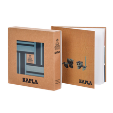 Load image into Gallery viewer, Kapla Book and Colours Set - Light Blue + Dark Blue