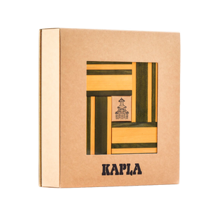 Kapla Book and Colours Set - Yellow + Green
