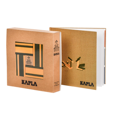 Kapla Book and Colours Set - Yellow + Green