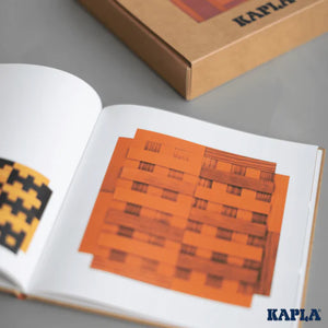 Kapla Book and Colours Set - Red + Orange