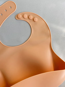 Silicone Bibs - Peach