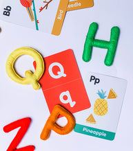 Load image into Gallery viewer, ABC Uppercase Felt Alphabet &amp; Flashcards