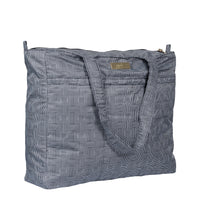 Load image into Gallery viewer, uJuBe Super Be Tote Diaper Bag in Geo Sideway View