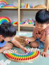 Load image into Gallery viewer, Little Pegz Natural Rainbow