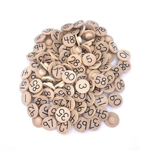 Coins with Pegs - 1-100 Numbers Set