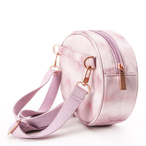 JuJuBe Freedom Fanny Pack Waist Bag in Rose Quartz Rear Sideway View