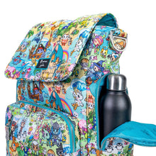 Load image into Gallery viewer, JuJuBe Be Sporty Backpack Diaper Bag in Fantasy Paradise Sideway View