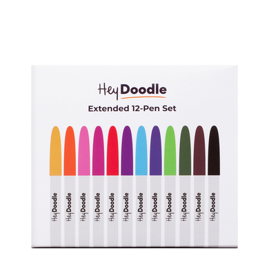 HeyDoodle Extended 12-Pen Set