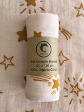 Load image into Gallery viewer, Organic Cotton Swaddle - Twinkle Little Star