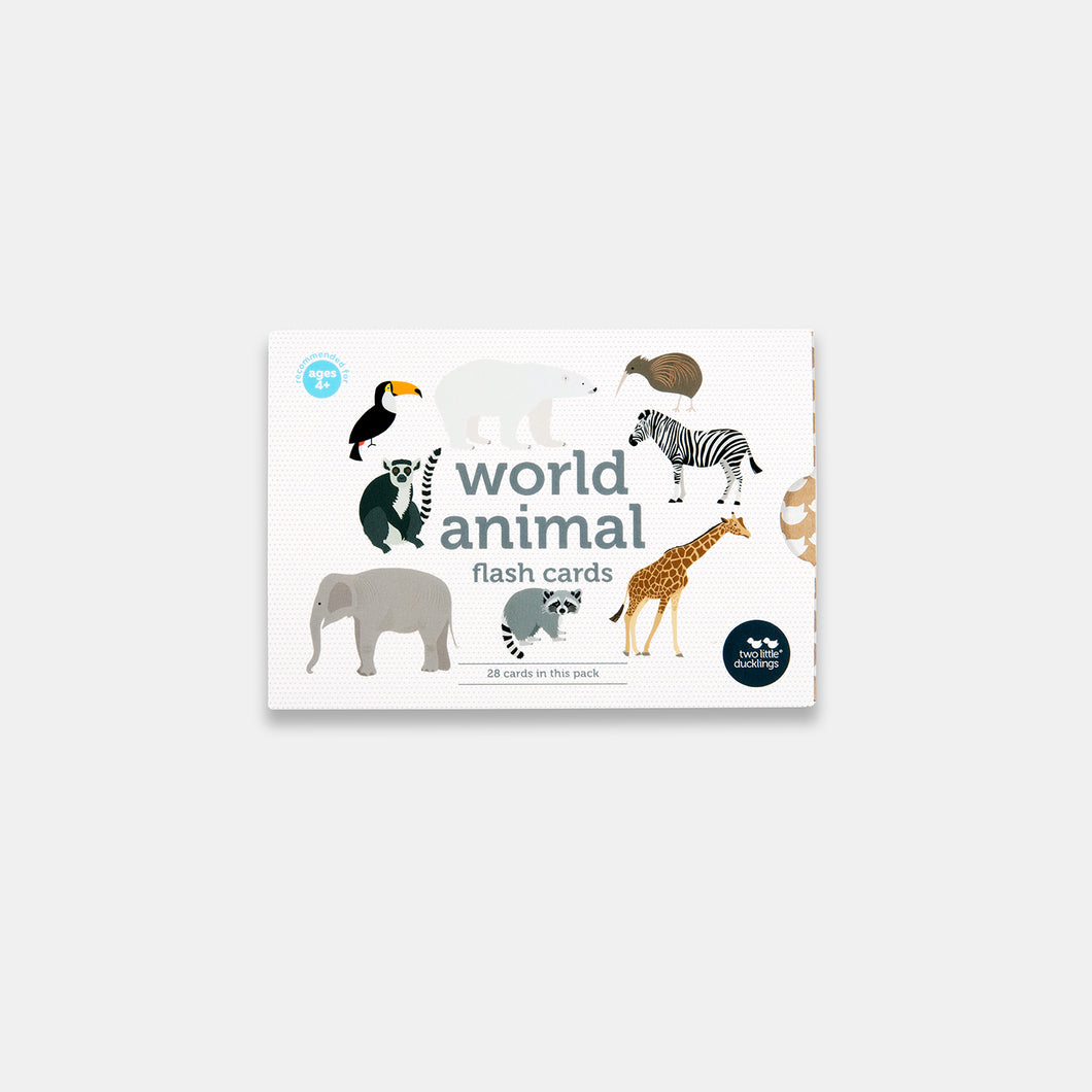 World Animal Flash Cards