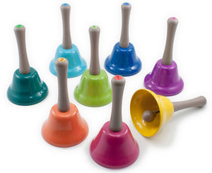 Rainbow Musical Hand Bells - 8 Piece Set