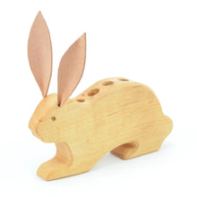 Load image into Gallery viewer, Wooden Pencil Holder Bunny - 6 Holes