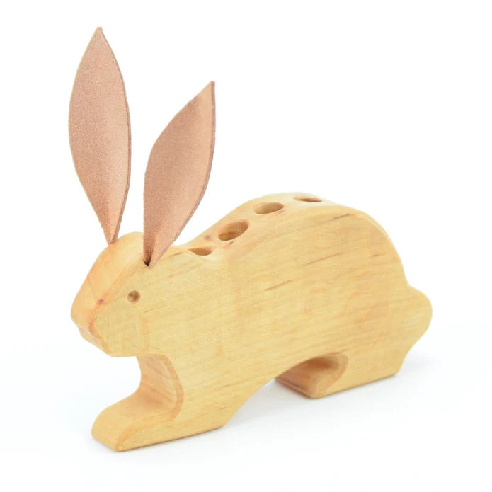 Wooden Pencil Holder Bunny - 6 Holes