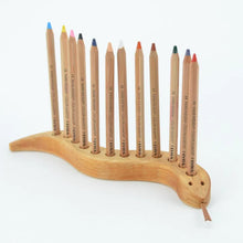Load image into Gallery viewer, Wooden Pencil Holder Snake - 12 Holes