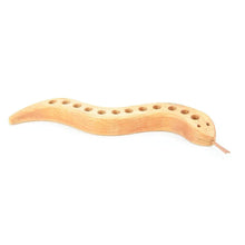 Load image into Gallery viewer, Wooden Pencil Holder Snake - 12 Holes