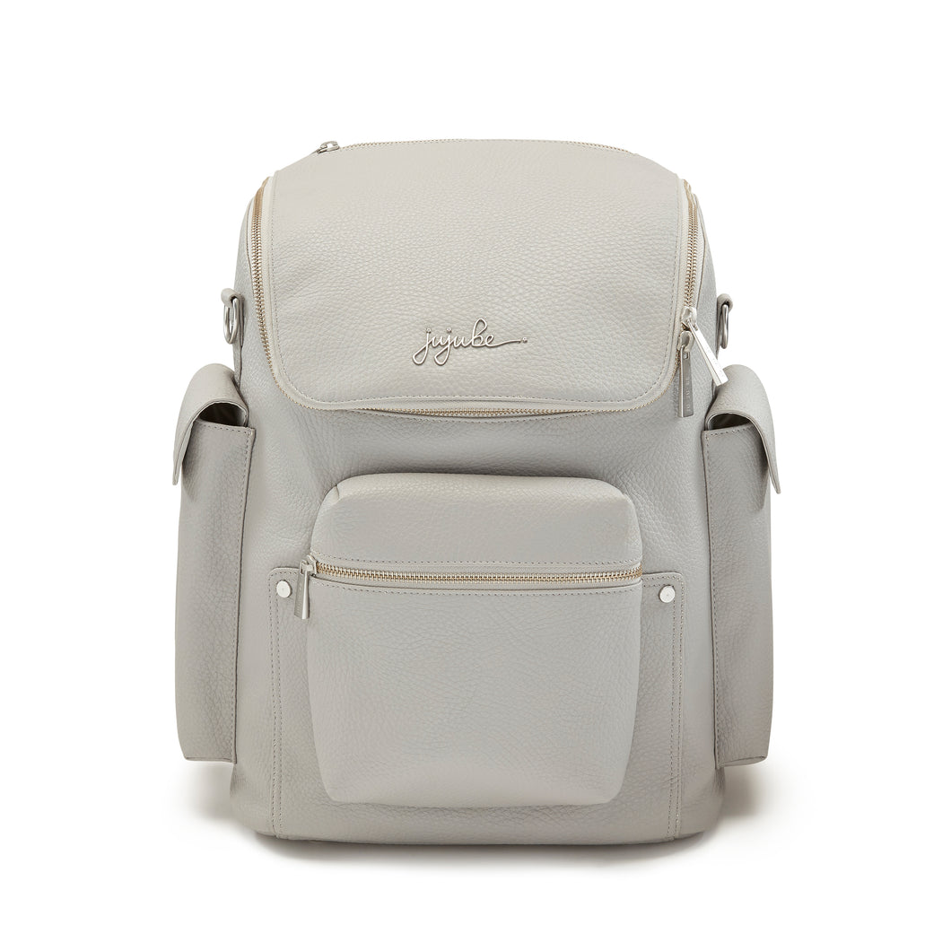 JuJuBe Forever Backpack Diaper Bag in Stone Front View