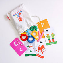 Load image into Gallery viewer, ABC Lowercase Felt Alphabet &amp; Flashcards