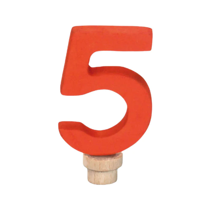 Wooden Birthday Individual Number - 5