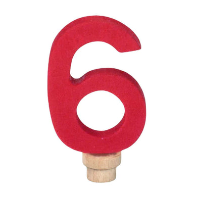 Wooden Birthday Individual Number - 6