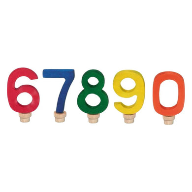 Wooden Birthday Numbers Set - 6 7 8 9 0