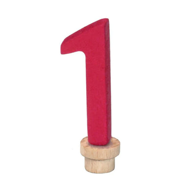 Wooden Birthday Individual Number - 1