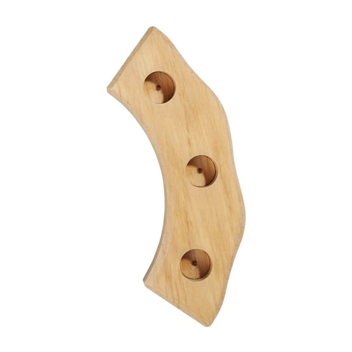 Wooden Quarter Circle Birthday Ring - Natural