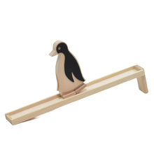 Load image into Gallery viewer, Wooden Walking Penguin with Track