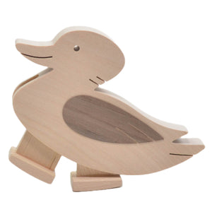Wooden Walking Duck with Track
