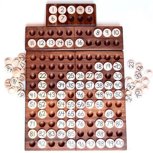 Coins with Pegs - 1-100 Numbers Set