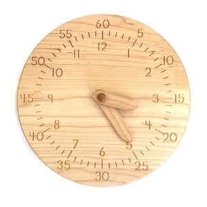 Wooden Clock - Hours and Minutes