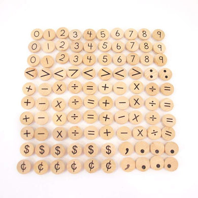 Coins with Pegs - Symbols Set